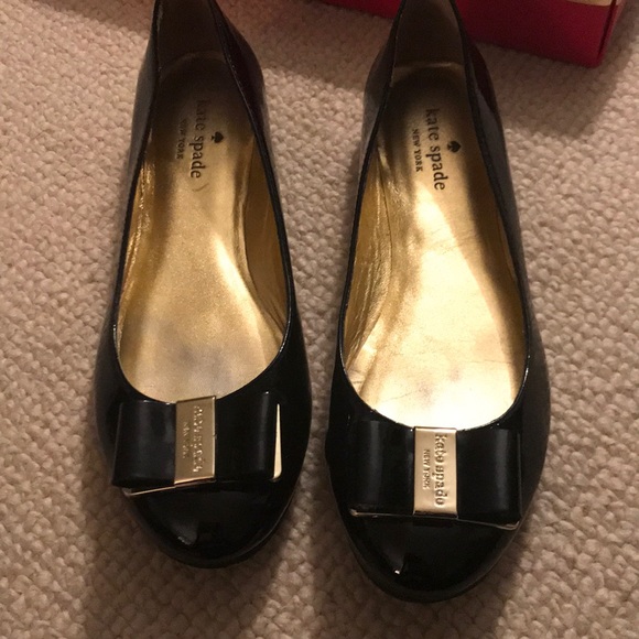 Kate Spade Trophy Patent Leather Flats - Picture 1 of 6